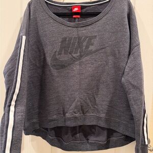 Nike Women's Charcoal Gray Sweatshirt